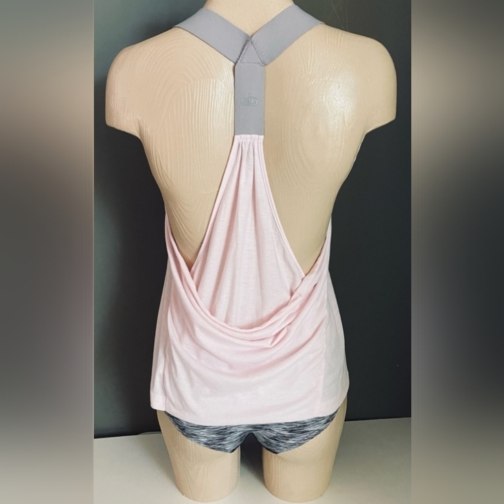 ALO RAYA DRAPED BACK TANK Size XS